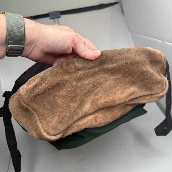 JanSport Right Pack JS00TYP7 Leather Bottom Backpack Green Laptop Bag 15” - Picture 14 of 14